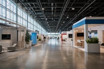 Modern Convention Center Exhibition Hall Interior