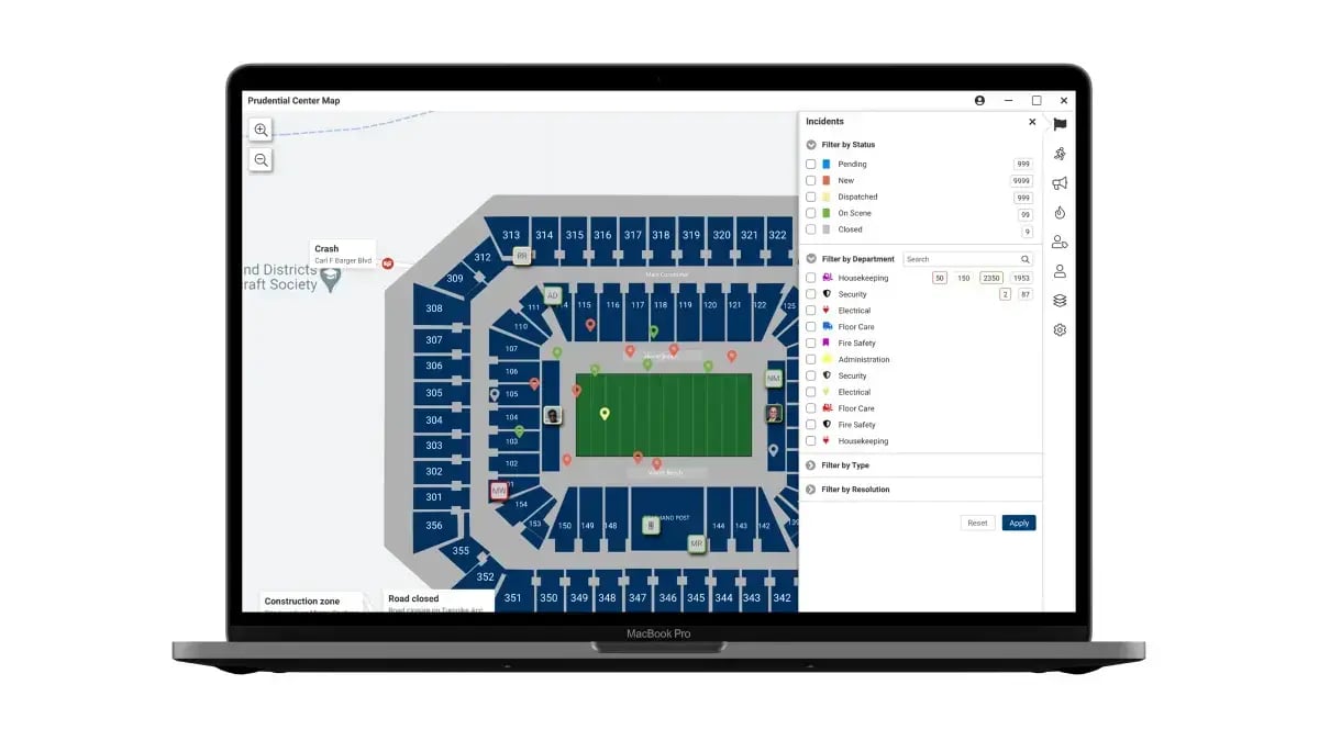 Live Mapping interface