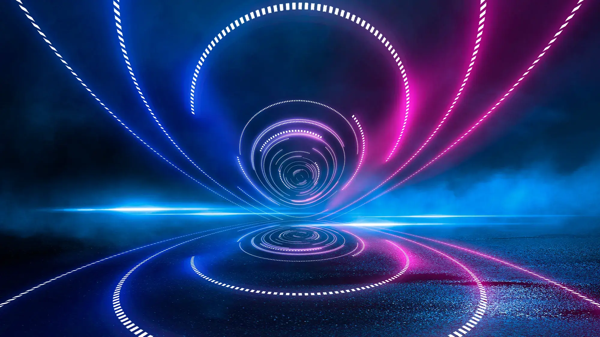 Abstract neon futuristic background