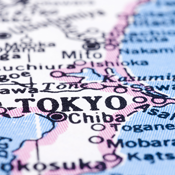map showing tokyo